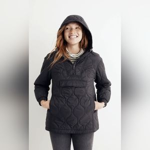 NWOT Madewell Packable Pullover Black sz M